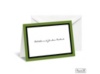 Bold Double Border Note Card and Envelope - Clover Leaf