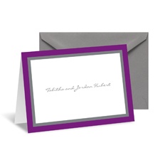 Bold Double Border Note Card and Envelope - Grapevine