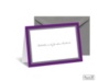 Bold Double Border Note Card and Envelope - Grapevine