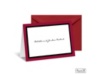 Bold Double Border Note Card and Envelope - Merlot
