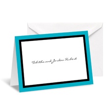 Bold Double Border Note Card and Envelope - Palm
