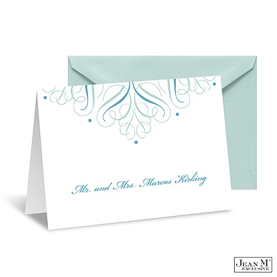 Mod Medallion Note Card and Envelope - Palm