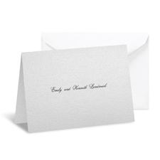 Silver Shimmer Note Card and Envelope