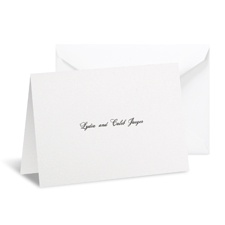 White Shimmer Note Card and Envelope