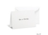 White Shimmer Note Card and Envelope