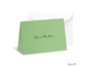 Green Shimmer Note Card and Envelope