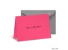 Fuchsia Note Card and Envelope