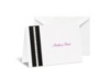 Black and Bling Note Card and Envelope