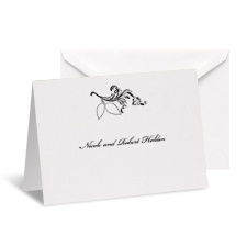 Golden Leaves Note Card and Envelope