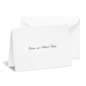 White Note Card and Envelope