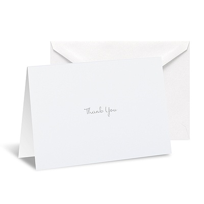 White Note Card and Envelope