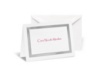 Reflection Bar and Bat Mitzvah Note Card and Envelope