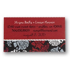 Dramatic Floral Calling Cards