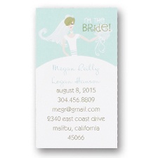 Bride to Be Calling Cards