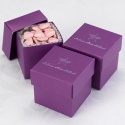 Purple Lidded Favor Boxes