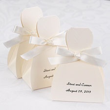 Ivory Gown Favor Boxes