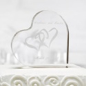 Two Hearts Acrylic Cake Top