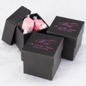 Black Lidded Favor Boxes