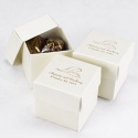 Ivory Shimmer Lidded Favor Boxes