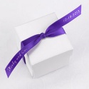 Personalized Purple Satin Favor Ribbon