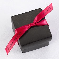 Personalized Fuchsia Satin Favor Ribbon