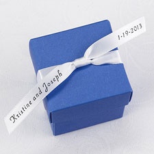 Personalized White Satin Favor Ribbon