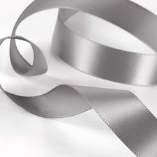 Pewter Satin Ribbon