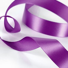 Purple Satin Ribbon