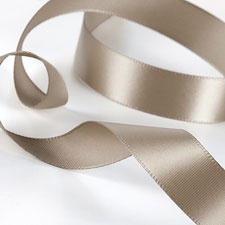 Taupe Satin Ribbon