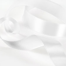 White Satin Ribbon