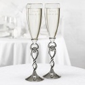 Eternity Knot Toasting Flutes