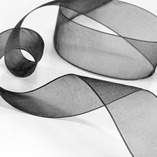 Black Sheer Ribbon
