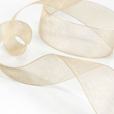 Taupe Sheer Ribbon
