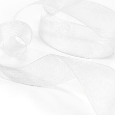 White Sheer Ribbon