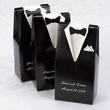 Black Tuxedo Favor Boxes