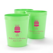 Lime Green Personalized Cup