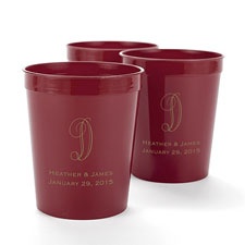 Maroon Personalized Cup