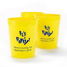Neon Yellow Personalized Cup