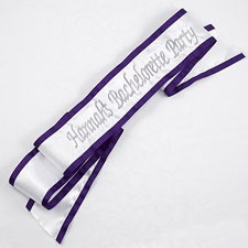 Celebration Sash Grape Trim