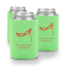 Lime Green Personalized Can Holder