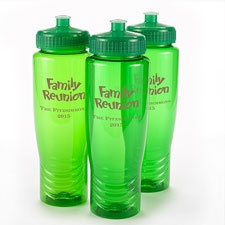 Green Personalized Water Bottle