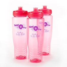 Pink Personalized Water Bottle