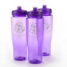 Purple Personalized Water Bottle