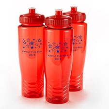 Red Personalized Water Bottle