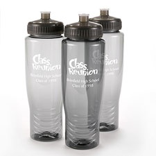 Grey Personalized Water Bottle