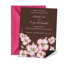 Cherry Blooms Save the Date Magnet