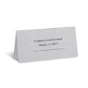 Silver Shimmer Place Card - Personalized