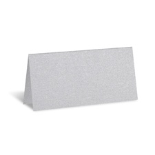 Silver Shimmer Place Card - Blank