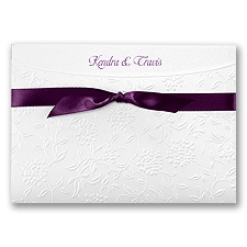 Posie Filigree Wedding Invitation