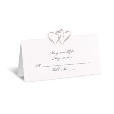 Two Hearts Place Card - Personalized